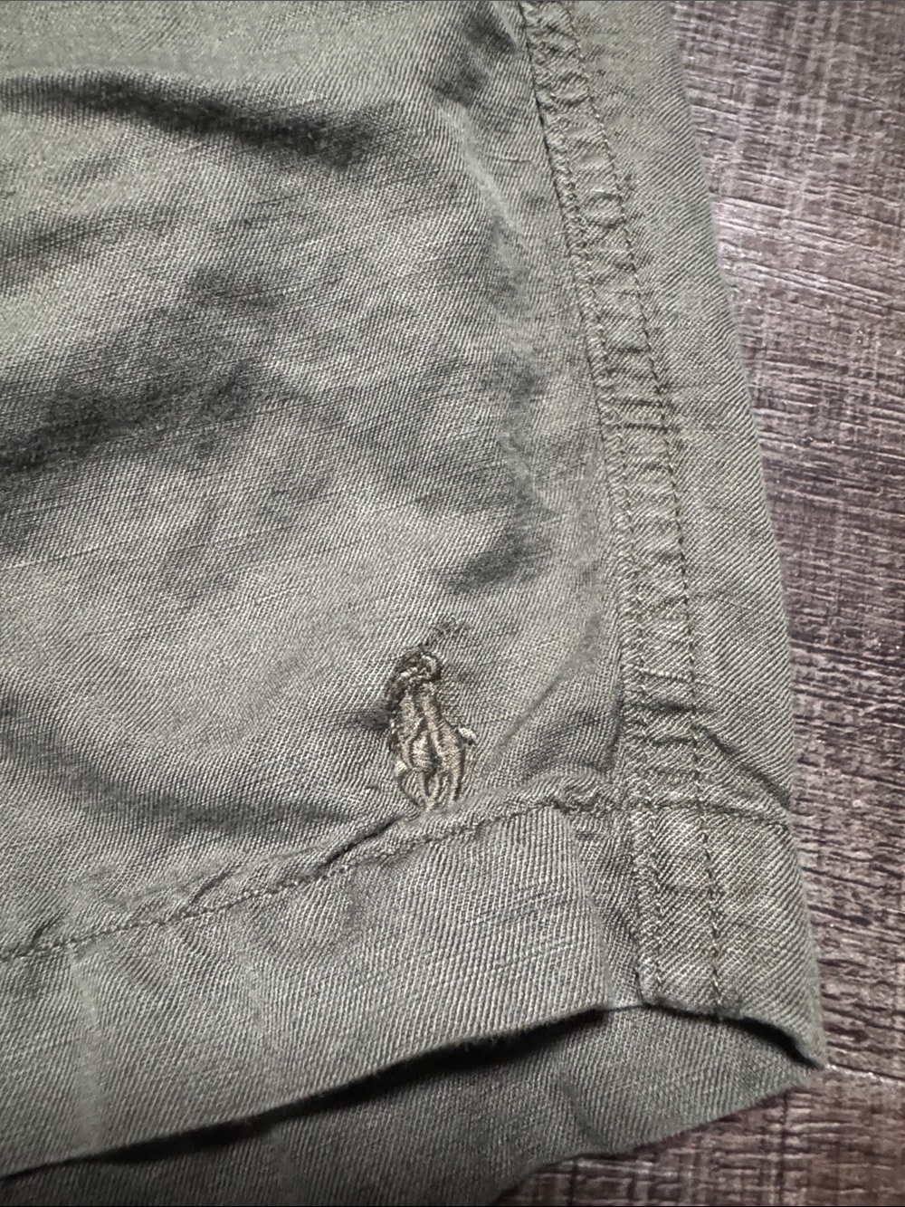 Polo by Ralph Lauren Olive Green Drawstring Men's Shorts - Picture 4 of 7